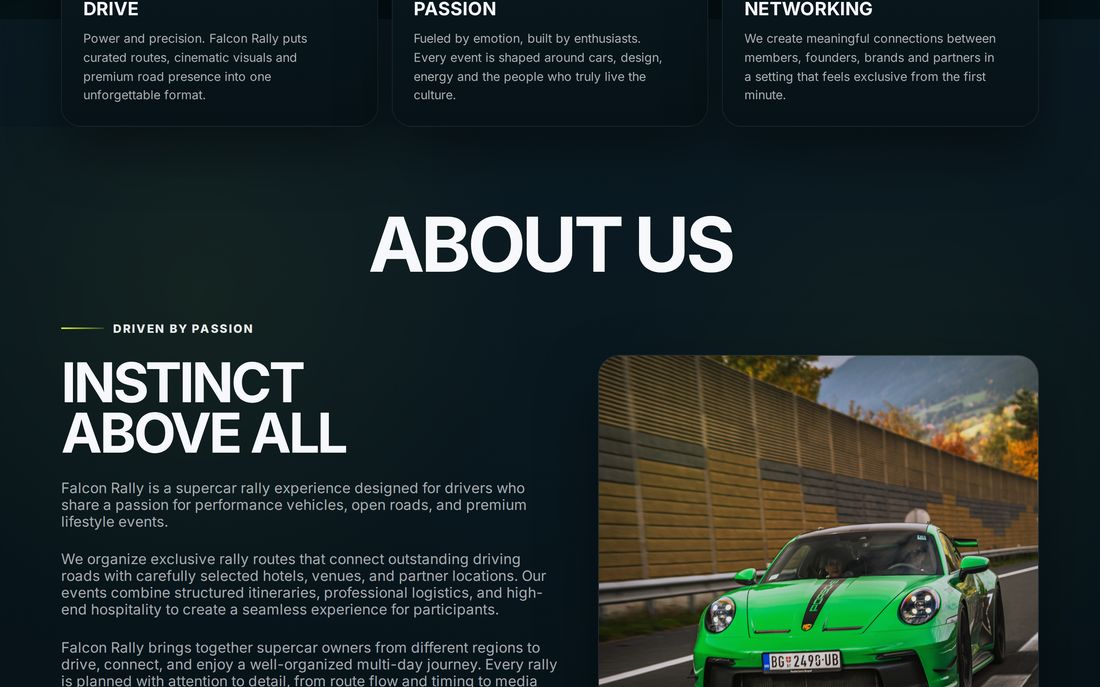 Drive, passion, networking