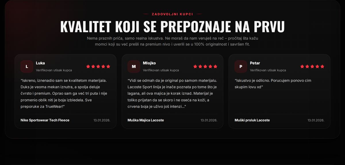 Customer reviews section